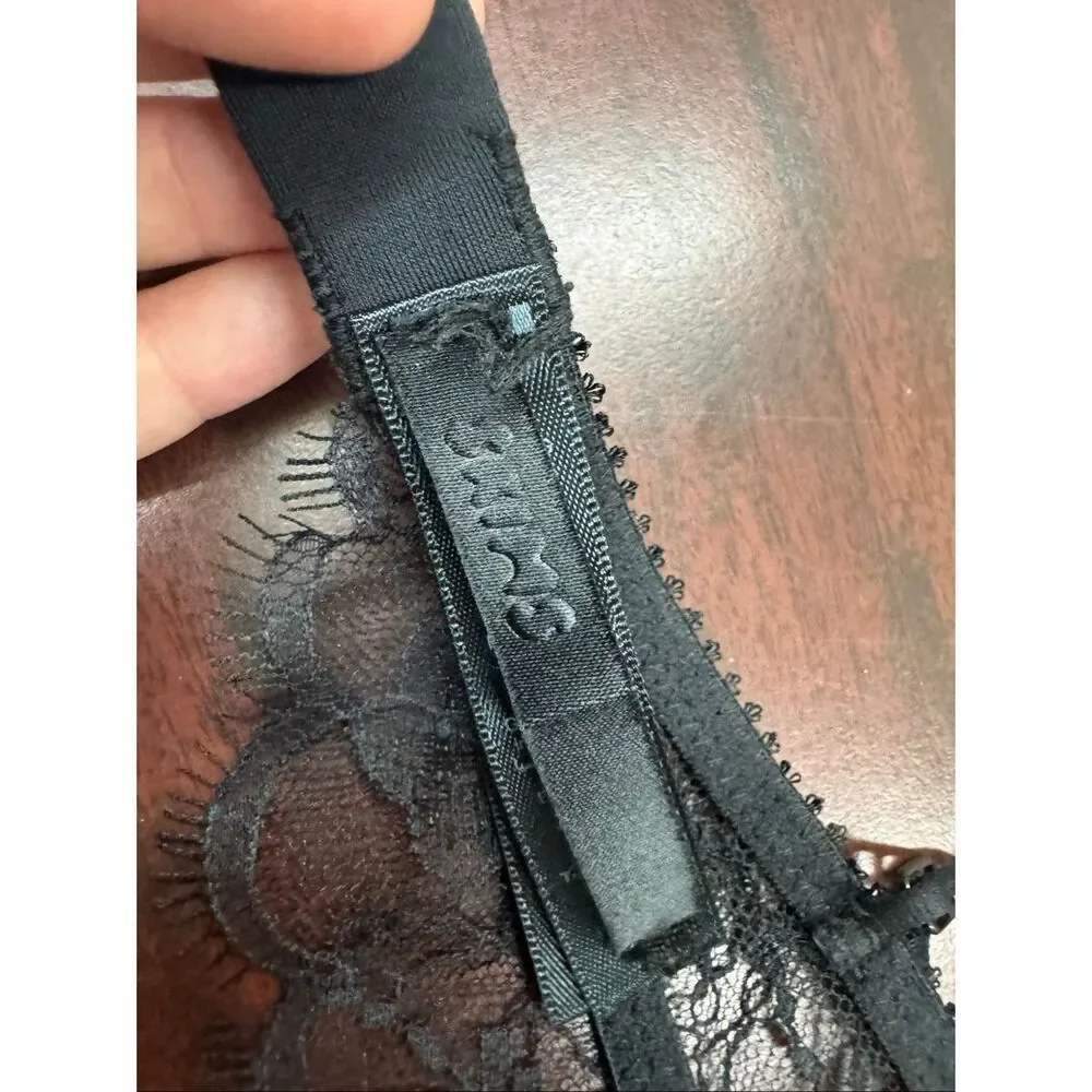 Skims Black Lace Bralette Size 2X - Picture 3 of 5